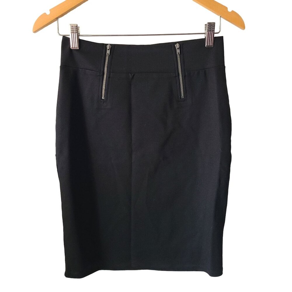 Fabletics US Women's Size S Leslie Pencil Skirt Black Stretch Knee Length NEW